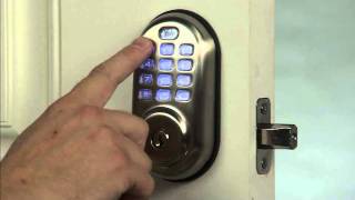 Yale Real Living Push Button Deadbolt Programming  Auto Relock Setting 17 [upl. by Camus446]