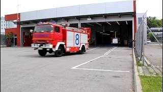 Flughafenfeuerwehr Friedrichshafen rückt aus [upl. by Enalahs]