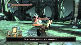 Dark Souls II  NG Looking Glass Knight summons a Player [upl. by Irianat]