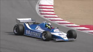 Ligier JS11 screaming Cosworth DFV exJacques Lafitte driven hard 2018 Monterey Reunion Formula 1 F1 [upl. by Uni66]