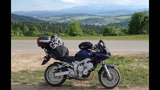 Samotna podróż motocyklem FZ6 Fazer dookoła Polski  0214062022  40086km w 13 dni [upl. by Nylhtak]