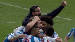 HIGHLIGHTS Huddersfield Town 21 Leeds United [upl. by Idnar]