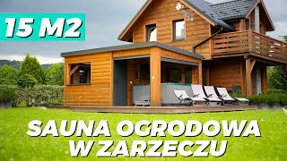 Sauna ogrodowa 15m2 w Zarzeczu  Supine [upl. by Lzeil]