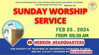 SUNDAY WORSHIP SERVICE  25022024 [upl. by Genia]