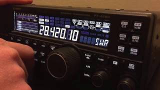 SWR Monitor on Yaesu FT450D [upl. by Llaccm339]