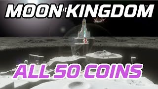 Super Mario Odyssey All Moon Kingdom Coins 50 purple local coins [upl. by Litch]