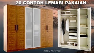 20 Contoh Lemari Pakaian Minimalis dan Klasik  Wardrobe Design Ideas [upl. by Eimaj126]