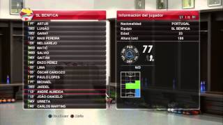 Benfica Faces amp Stats  PES 2014 [upl. by Ainad]