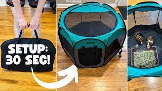 Ruff  Ruffus Pet Playpen  Full Demo  Review for guinea pigs [upl. by Yltsew164]