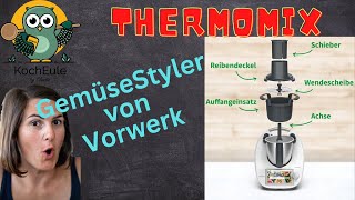 Gemüse Styler für deinen Thermomix®  Obst und Gemüseschneider  TM5 amp TM6 ♥️ 𝑲𝒐𝒄𝒉𝑬𝒖𝒍𝒆 [upl. by Airenahs386]