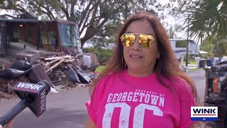 Final streets need debris cleanup on Fort Myers Shores [upl. by Suzy]