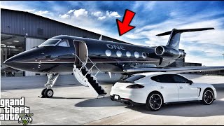 GTA 5 ✈New Family Private Jet GTA 5 Billionaire Johnson Real Life Family Mod 4 [upl. by Abbotson]