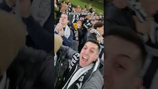 Reaction goal Weah‼️🇺🇸⚪️⚫️ calcio fotball weah juventus goal derby reaction [upl. by Tnomyar]