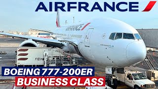 AIR FRANCE BOEING 777200ER Business Class  Lima  Paris  Flight Review [upl. by Ardeahp]