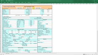 Pump Datasheet from Hysys UniSim and ProMax [upl. by Ayaladnot]