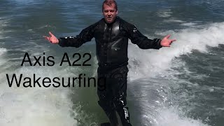 2015 Axis A22 wakesurf with Surfgate and power wedge with full ballast [upl. by Altman309]