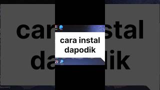 cara instal dapodik [upl. by Skiba]