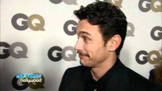 James Franco talks about Jennifer Aniston at GQs Men of the Year Party 2010 [upl. by Lleon]