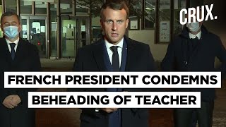 Chechen Teen Suspected of French Teacher’s Beheading Prez Macron Calls it ‘Islamist Terror Attack’ [upl. by Luca]