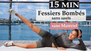 15 MIN POUR MUSCLER TON FESSIER À LA MAISON  sans matériel  sans sauts [upl. by Ruhtracam600]