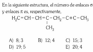 ENLACES QUIMICOSPREGUNTA RESUELTA EXAMENADMISIONUNIVERSIDADSAN MARCOS [upl. by Siduhey543]