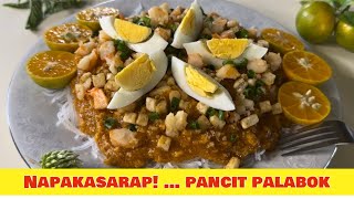 Pancit Palabok Recipe  How i make Filipino Pancit Palabok [upl. by Ardnuahs993]