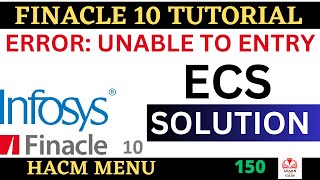 FINACLE 10 Tutorial  Finacle10  How to enable ECS  Learn and gain [upl. by Brindle]