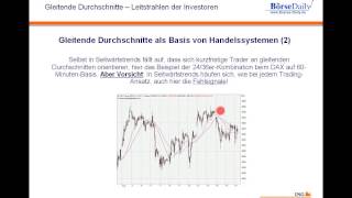 Trading Webinar Gleitende Durchschnitte  die Leitstrahlen der Investoren [upl. by Leicester663]