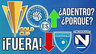 GUATEMALA y NICARAGUA como clasificarán a la Copa Oro ¿Por que EL SALVADOR Clasifica directo [upl. by Lada]