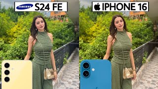 Samsung Galaxy S24 FE vs iPhone 16 Camera Test Comparison [upl. by Artenra]