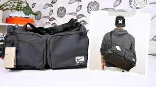 UnboxingReviewing The Nike Utility Power Training Duffel Bag 20 On Body [upl. by Biernat]