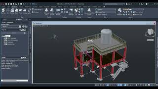 Autocad plant 3D Structure [upl. by Dominus]