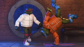 NECA Teenage Mutant Ninja Turtles Cartoon Punk Leo and Punk Raph 7” Scale Action Figures [upl. by Shabbir731]