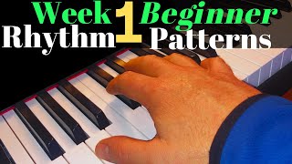 Master piano rhythm patterns amp chords week 1 [upl. by Eilrahc]