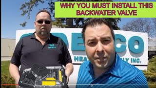 Mainline Backflow Valve Installation Explained IMPORTANT VIDEO  BACKWATER VALVE [upl. by Justine]