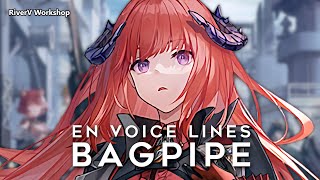 Bagpipe EN Voice Lines  Arknights明日方舟 バグパイプ 英語ボイス集 [upl. by Anaihs]