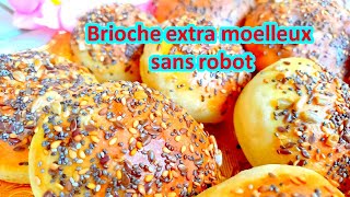 Brioche extra moelleux au lait sans robot très légère briochebreakfastpatisseriefrancaise [upl. by Howlyn]