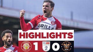 Stevenage 10 Blackpool  Sky Bet League One highlights [upl. by Smiga]