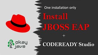 install codeready studio and configure jboss eap 72 sever  one step installation [upl. by Ellenohs633]