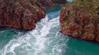 The WILDEST boating scene youll ever see Horizontal Falls  The Kimberley WA [upl. by Arabele]