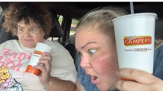 Crystal and Tammy try Pollo Campero [upl. by Jenks]