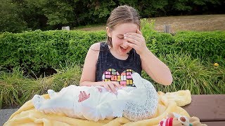 Real Reborn Baby Unboxing Madison Gets a NEW Lifelike Reborn BABY Doll Box Opening at the Park [upl. by Valdas]