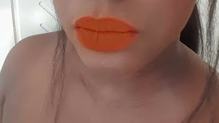 Orange lipstick on dark skin Sephora 18 [upl. by Latterll694]