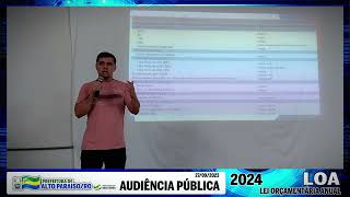 Audiência Pública LOA Lei Orçamentária Anual 2024 Prefeitura de Alto ParaísoRO 27092023 [upl. by Rauscher]