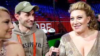 Melodifestivalen 2012 Interview with the Presenters [upl. by Wetzel44]