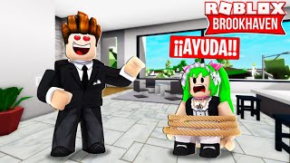 🧹TRABAJO DE SIRVIENTA EN BROOKHAVEN PERO SALE MAL😱SOY RAPTADA ROBLOX karola20 [upl. by Anoli]