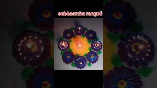 Rangoli design use bengle shortvideo shorts art [upl. by Ulrich]