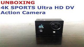 4K SPORTS Ultra HD DV Action Camera UNBOXING [upl. by Jewett]