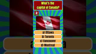 Capitals of the world Quiz  Canada 🇨🇦🏒 [upl. by Ecinnej]