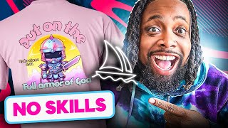 Make a Cool TShirt Design with AI Easy Midjourney Tutorial [upl. by Aymahs]